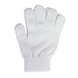 A&R Sports Knit Gloves, White, One Size