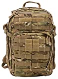 5.11 Tactical Military Backpack - RUSH12 - Molle Bag Rucksack Pack, 24 Liter Small, Style 56892, Multicam