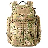 MT Military Medium Rucksack MOLLE Army Tactical Assault Backpack, 3 Day Pack for Camping, Hiking, Bug Out, Multicam Camo