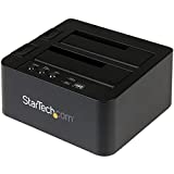 StarTech.com Standalone Hard Drive Duplicator, External Dual Bay HDD/SSD Cloner/Copier, USB 3.1 (10Gbps) to SATA III HDD/SSD Docking Station, Hard Disk Cloning / Recovery (SDOCK2U313R)