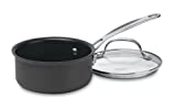 Cuisinart 1-Quart Saucepan, Chef's Classic Nonstick Hard Anodized Saucepan w/Cover, 619-14