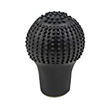 Car Shift Knob Cover Car Vehicle Round Soft Silicone Anti-Slip Lever Gear Shift Knob Cover Fashion Color Shift Knob Boots (Black