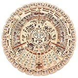 Wood Trick Mayan Wall Calendar 3D Wooden Puzzles for Adults and Kids to Build - 16" - Wooden Model Kit - Aztec Calendar