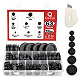 QCQIANG 63Pcs Rubber Grommet Kit, Drill Hole Firewall Hole Plugs Wire Protection, 6 Sizes 5/8" 13/16" 7/8" 1" 1-3/16" 1-1/2"(Round)