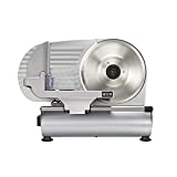 Weston Electric Meat Cutting Machine, Deli & Food Slicer, Adjustable Slice Thickness, Non-Slip Suction Feet, Removable 9" Stainless Steel Blade, Easy to Clean