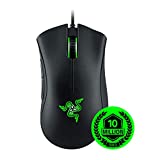 Razer DeathAdder Essential Gaming Mouse: 6400 DPI Optical Sensor - 5 Programmable Buttons - Mechanical Switches - Rubber Side Grips - Classic Black