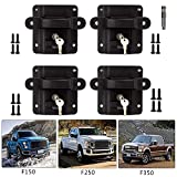 Byredio Bed Tie Down Anchors for Ford F150 F250 F350 2015-2021 Truck Cargo Bed Tie Downs Boxlink Cleats with Plates, Replacement for FL3Z99000A64B FL3Z-9928408-AB