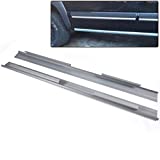 2Pcs Crew Cab Slip On Style Rocker Panels Replacement For Chevy 2001-2007 Silverado Sierra 4 Door Driver & Passenger Side