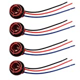 Winka 4 Pack 1157 BAY15D Light Bulb Extension Replacement Socket for Brake Turn Signal Tail Light Bulbs