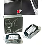 AUDI 4G0052133J Entry Lights LED Projector S-Logo Diamond Entry Lighting Projection Red/White