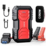 AIZICO Portable Car Jump Starter, 2500A Peak 22800mAh Battery Booster for Cars, Trucks and SUV(Up to 8L Gas/Diesel Engine), 12V Auto Battery Jump Pack with Type-C, USB Quick Charge 3.0 and LED Light