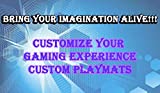 Custom Playmat 14" x 24" Your Design Printed Any Image Tournament and Card Game Legal