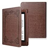 Fintie Folio Case for 6" Kindle Paperwhite (Fits 10th Generation 2018 and All Paperwhite Generations Prior to 2018) - Book Style Vegan Leather Shockproof Cover with Auto Sleep/Wake, Vintage Brown