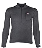 Carhartt Men's Force Tech Quarter-Zip Thermal Base Layer Long Sleeve Shirt, Black Heather, Large