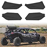 Lower Doors Kit for Can-Am X3 Max, SAUTVS Lower Door Inserts Panels with Built-in Metal Frame for Can Am Maverick X3 Max RS DS 2017-2021 Accessories (4 Doors, Front & Rear)