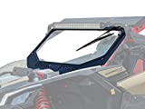 SuperATV Vented Front Glass Windshield for 2017+ Can Am Maverick X3 (See Fitment) | Aluminum Frame | DOT Approved Laminated Safety Glass Windshield | Includes Manual Wiper | Easy Install