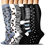 FuelMeFoot Compression Socks for Men & Women 20-30mmHg-Graduated Supports Socks for Soccer Running Nurses
