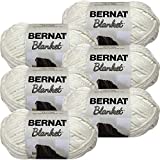 Bernat Blanket Yarn-6/Pk-Vintage, 6/Pk, Vintage White 6 Pack