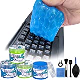 4 Pack Keyboard Cleaner, Dust Cleaning Gel with 5 Keyboard Cleaning Kit, Universal Car Cleaning Gel for Car Vent, Detailing Cleaning Gel Putty for Car Dash, Printers, Calculators, Speakers