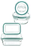 New Snaplock Lid: Tempered Glasslock Storage Containers 8pc (contains 4 container & 4 Lid) set~Microwave & Oven Safe