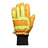 Flylow Magarac Leather Ski and Snowboarding Gloves (Natural/Lichen, L)