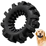 Dog Chew Toys, Tires Dog Chew Toy for Aggressive Chewers, Ultra-Tough Teeth Cleaning Toys for Small/Medium/Large Dog, Durable Tires Dog Toy for Playing, Training, Teething (Black) … …