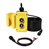 3 Wire Dump Trailer Remote Control Switch for 12V DC Single Acting Hydraulic Pump Power Supply Unit Dump Trailer Fit for Lift Unloading