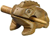 Deluxe Small 2" Wood Frog Guiro Rasp - Percussion Musical Instrument Tone Block - by World Percussion USA