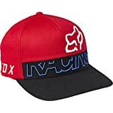 Fox Racing Men's Standard SKEW Flexfit HAT, Flame RED, L/XL