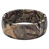 Mossy Oak Breakup Country Camo Silicone Ring by Groove Life - Breathable Rubber Wedding Rings for Men, Lifetime Coverage, Unique Design, Comfort Fit Ring - Size 9