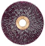 Weiler 35260 Polyflex Encapsulated Crimped Wire Wheel, 3" Small Diameter, 0.14" Steel Fill, 1/2" Arbor Hole, Made in The USA (Pack of 10)