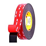 3M Double Sided Mounting Tape,1"X30 FT, Heavy Duty VHB Foam Adhesive, LED Strip Lights, Automotive Trim and Home Office by True Décor, Made of 3M Tape, Waterproof and Industrial Grade 1”x30 FT