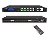 MT-VIKI 4K HDMI Matrix Switch 8x8, 4K@30Hz Rack Mount Switcher & Splitter with Backlit RS232 LAN Port and EDID (8 in 8 Out)