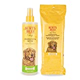 Burt's Bees For Dogs Multipurpose Hypoallergenic Grooming Wipes - Burts Bees Dog Deodorizing Spray, Dog Wipes For Cleaning, Burts Bees Dog Wipes, Deodorizing Spray for Dogs, Pet Wipes, Dog Spray