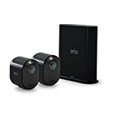 Arlo Ultra 2 Spotlight Camera - 2 Camera Security System - Wireless, 4K Video & HDR, Color Night Vision, 2 Way Audio, Wire-Free, 180º View, Black - VMS5240B-200NAS