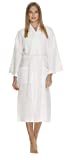 Boca Terry Women's and Men's Bathrobe, One Size