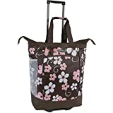 Pacific Coast Signature Large Rolling Shopper Tote Bag, Hawaiian Pink, One Size