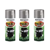 Rust-Oleum 270201-3PK High Heat Ultra Spray Paint, 12 oz, Silver, 3 Pack