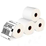 Thermal Direct Shipping Labels Printer 4x6 - 350 Labels(4 Rolls), Compatible with Rollo, Brother, Zebra and Most Thermal Printer, Perforated, Commercial Grade, Doesn't Compatible with Dymo