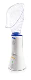 Crane Corded Personal Steam Inhaler - Bacteria Free Steam - for Sinus, Congestion, Cough, & Cold Relief, Vapor Pad Compatible, White, 30 ml