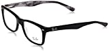 Ray-Ban RX5228 Square Prescription Eyeglass Frames, Top Matte Black On Textured Camo/Demo Lens, 50 mm