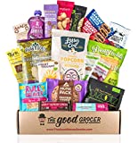 Healthy VEGAN Snacks Care Package: Non-GMO, Vegan Jerky, Protein Bars, Cookies, Fruit & Nuts, Healthy Gift Basket Alternative, Snack Variety Pack, College Student Care Package