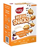 Katz Gluten Free Chocolate Chip Muffin Snacks | Dairy Free, Nut Free, Soy Free, Gluten Free | Kosher (1 Pack, 6 Ounce)
