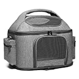 Pet Carrier for Large Cats and Small Dog, Fits up to 20 pounds Fat Cat Car Seat Carrier, Collapsible Soft Side Carrier Airline Approved Under Seat