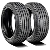 Set of 2 (TWO) Accelera Phi-R All-Season High Performance Radial Tires-205/50R15 205/50ZR15 205/50/15 205/50-15 89W Load Range XL 4-Ply BSW Black Side Wall