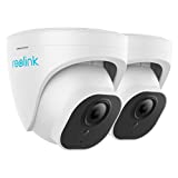 REOLINK PoE IP 5MP(2560x1920 at 30 FPS) Cameras (Pack of 2) Outdoor HD Video Surveillance, 100Ft IR Night Vision, Motion Detection, Work with Smart Home, Up to 128GB Micro SD(not Included), RLC-520