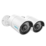 REOLINK 5MP PoE Camera (Pack of 2) Outdoor/Indoor IP Security Surveillance, IP66 Waterproof, 100ft IR Night Vision, Motion Detection, Work with Smart Home, Support Up to 128GB SD Card, RLC-410-5MP