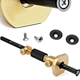 Wheel Marking Gauge Kit - 2 Extra Cutter Wheels, Roll Stop Head, Micro Adjuster, Metric Imperial Ruler, 7'' Brass Marker Tool for Woodwork