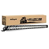 Nilight - 40005C-A 31inch 150W Spot & Flood Combo Single Row 14500LM Off Road LED Fog & Driving Roof Bumper Light Bars for Jeep Ford Trucks Boat, 2 Years Warranty