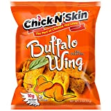 Chick N’ Skin Fried Chicken Skins - Buffalo Wing Flavor (4Pack) | Keto Friendly Low Carb High Protein Snacks, Light & Crispy, No MSG, Made with Organic Chicken 2-oz. per Bag